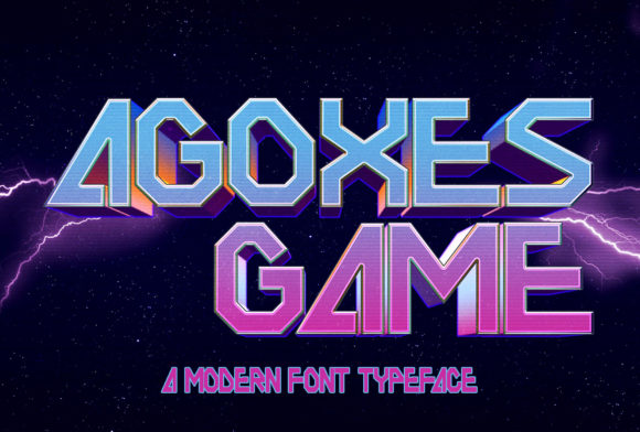 Agoxes Game: A Bold Display Font for Digital Branding