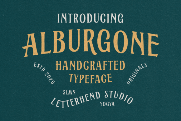 Alburgone: A Display Font That Makes Your Headline Instantly Recognizable