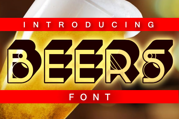 Beers: A Bold 3D Display Font for Scroll-Stopping Campaigns