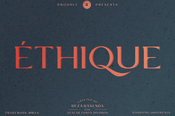 Ethique Display Font for Handmade Creators