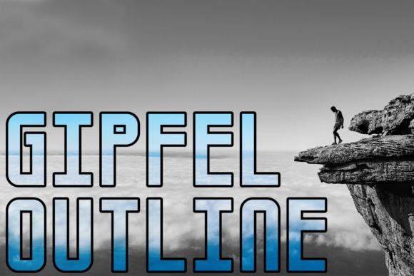 Gipfel Outline: A Bold Display Font for Scroll-Stopping Marketing
