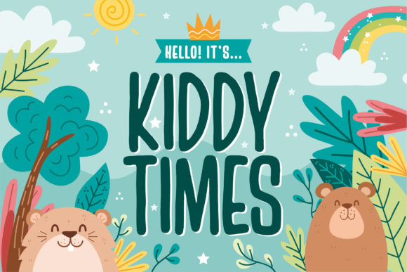 Kiddy Times: A Friendly Display Font for Playful Brand Identities