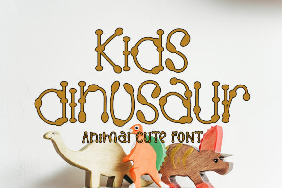 KIDS DINOSAUR: A Display Font That Makes Playful Messages Instantly Clickable