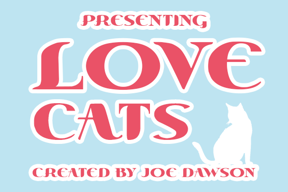 Love Cats Font: A Sweet, Chunky Display Typeface for Handmade Creators
