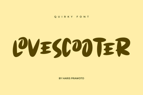 Lovescooter: A Friendly Display Font for Editorial Warmth