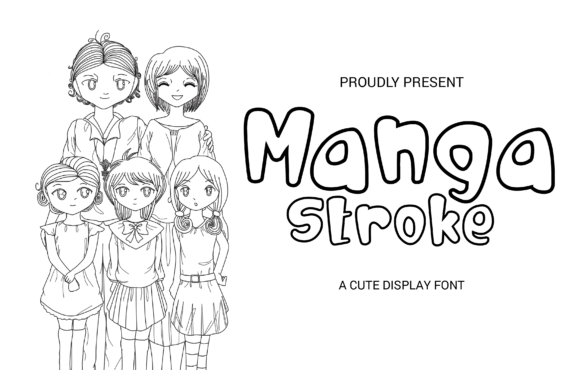Manga Stroke: A Friendly Display Font for Small Business Branding