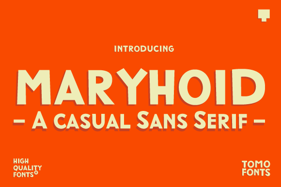 Maryhoid: A Bold Display Font That Anchors Digital Branding