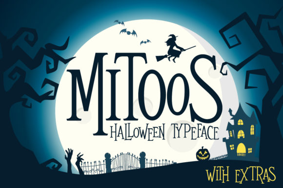 Mitoos Halloween: A Spooky Display Font for Editorial Design