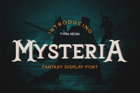 Mysteria: A Playfully Nostalgic Display Font for Handmade Creators