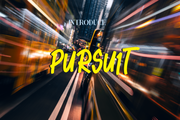 Pursuit: A Display Font That Makes Your Headlines Pop