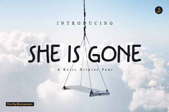 She is Gone: A Friendly, Timeless Display Font for Real Branding