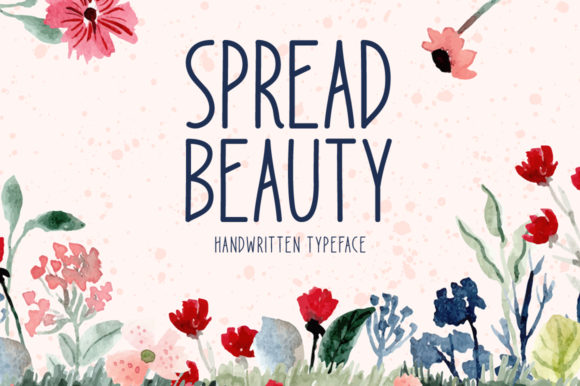 Spread Beauty: A Whimsical Display Font for Digital Branding