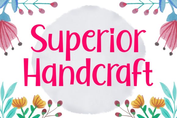 Superior Handcraft: A Vibrant Display Font for Editorial Impact