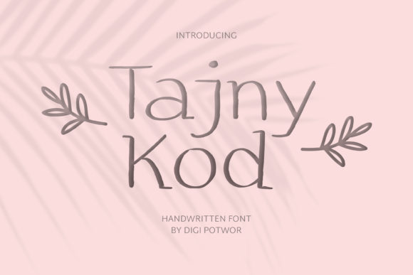 Tajny Kod: A Display Font That Commands Attention