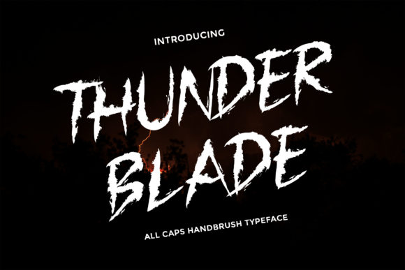 Thunder Blade: A Bold Display Font for Digital Impact