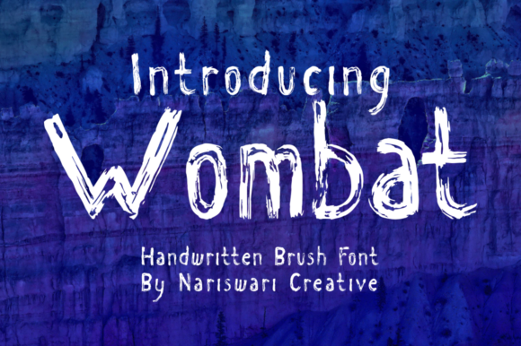 Wombats: A Brush-Pen Display Font with Quiet Confidence